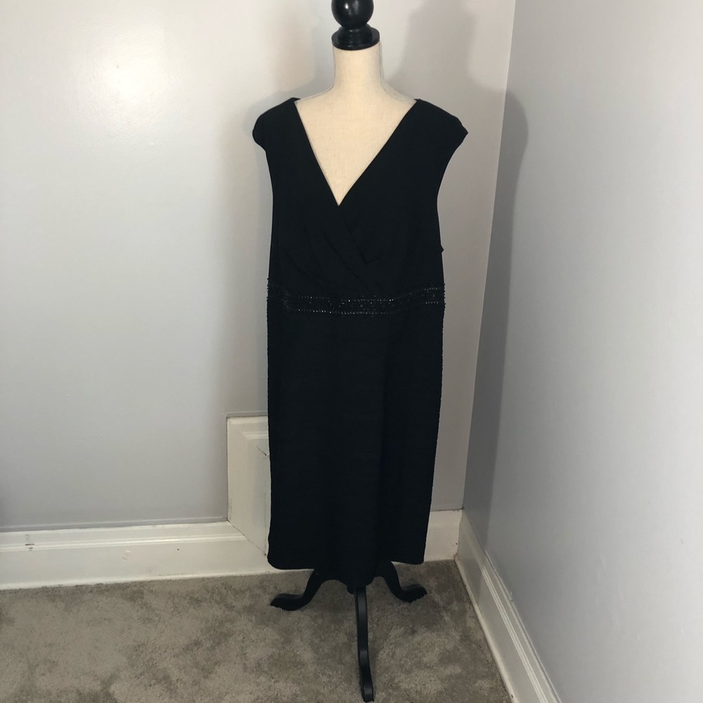 Black Beaded Dress Size 22